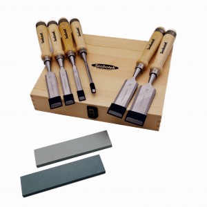 6 pc CRV Wood Chisel Set