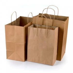 Degradable environmental protection food paper bag packaging bag