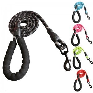 Strong Durable Dog Leash With Comfortable Padded Handle Reflective Dog Leash