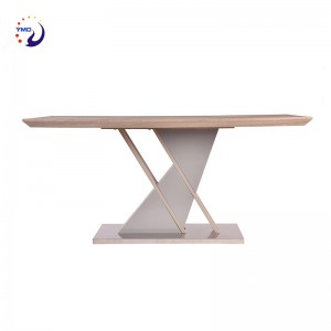 High Quality Commercial Furniture Design Wood Banquet Restaurant Furniture Leg Mdf Restaurant Table