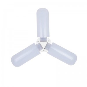 E27 6500K Super Bright Daylight IP64 Deformable LED Garage Ceiling Light with 3 Adjustable Panels For Home Depot