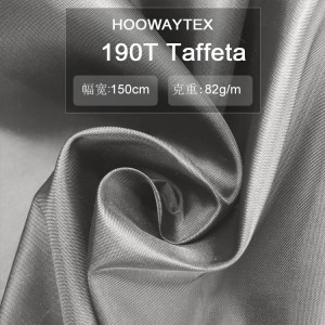190T Taffeta 100% Polyeste 82g