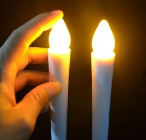 European Long Rod Cylindrical Shape Electronics Decorate Led Candle Factory