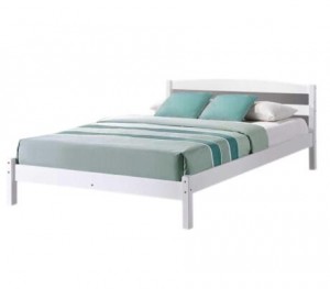 No.1601F modern solid pine wood single bed frame
