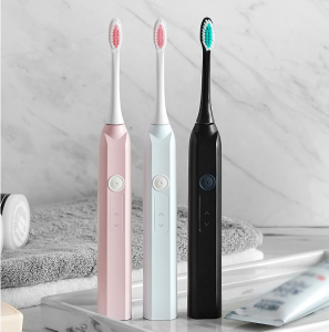 ML910 waterproof IPX8 Pressure Sensor with touch control sonic electric toothbrush