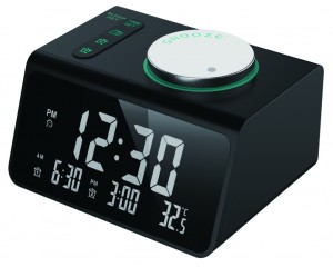 Projection alarm clock with FM radio