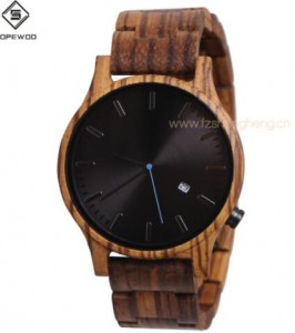 Trade Assurance Wholesale Branded Custom Natural Handcrafted Black Sandalwood Mens Custom Watches With Custom Logo