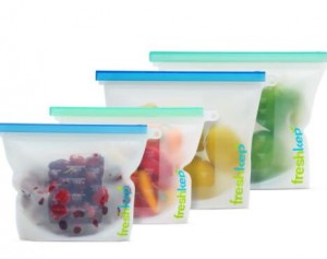 High Safety Food Grade Silicon Food Bag Zip, Clear Press Seal Silicone Snack Bags