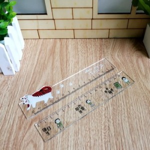 Australia school stationery price list kids students cute cartoon printing clear plastic Acrylic drawing plastic school ruler