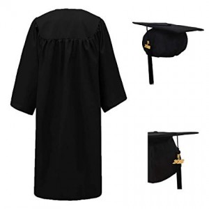 high quality cheap price university graduation robes black graduation gown