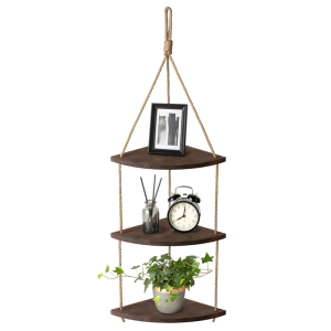 wood wholesale hanging wall rustic mount shelf,for Bedroom, Living Room,plants pot