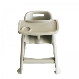 Sturdy Plastic Grey High baby eating chair