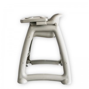 Sturdy Plastic Grey High Chair