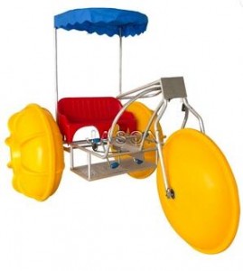 water games amusement equipment water park 2 persons tricycles ride for adults
