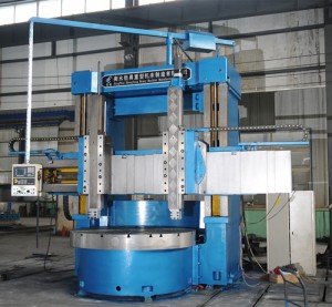 Double column cnc vertical turning lathe machine