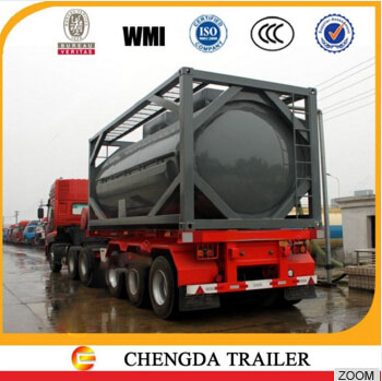 custom made pressure tanker ISO lpg container tank trailer for sale