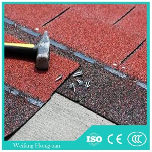 Flexible Roofing Material/ Blue Cheap Asphalt Roof Shingles Made in China