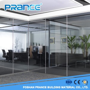 Soundproof artistic office Single Glass Partition