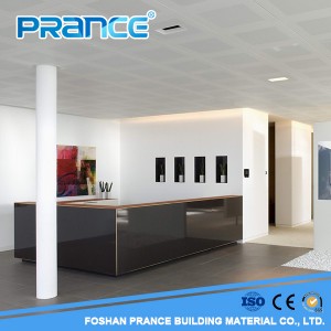 Building lobby suspended clip in ceiling