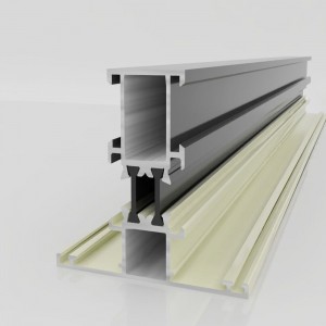 Aluminum extrusion profiles thermal break sliding windows