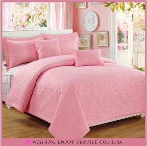 Embossed Custom Printed 100% Microfiber Fabric Quilt