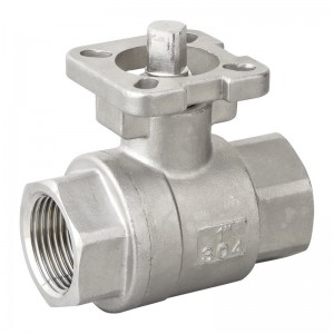 2PC Cast Screwed Ball Valve