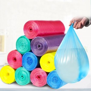 Custom Plastic Disposable Trash Bag on Roll Bio Degradable Garbage Bag
