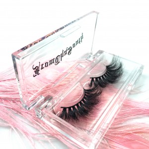 Dramatic 25mm long eyelashes 3d lash vendor acrylic lash box empty plastic eyelashes vendor customize box
