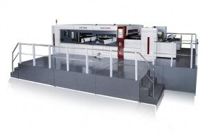 MWZ1300N/MWZ1450N/MWZ1620N/MWZ1850N Lead edge feeder automatic die cutting machine with stripping section.