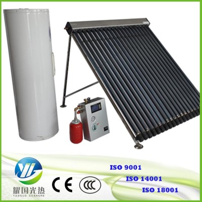 25 tubes flate panel solar collector with water tank and work station