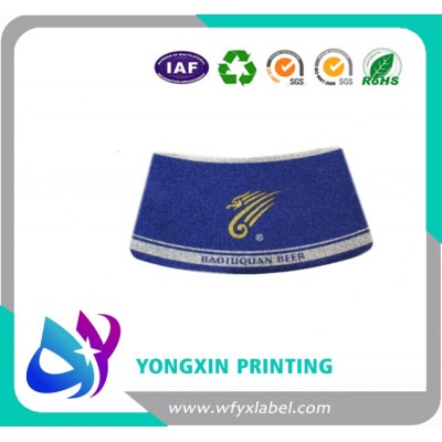 Aluminium foil beer neck label