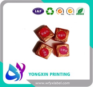 Embossed Aluminum Foil chocolate wrapper