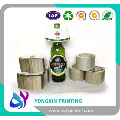 Waterproof holographic metalized beer bottle label