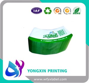 Aluminium foil glass bottle wrapper neck label
