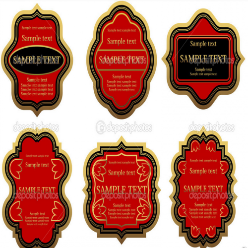 metallized sample  text labels