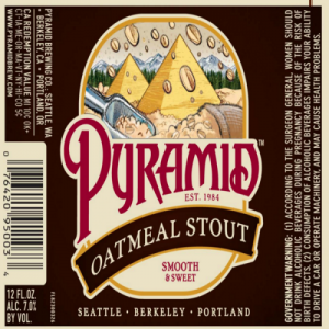 metallized PYRAMID oatmeal stout  labels