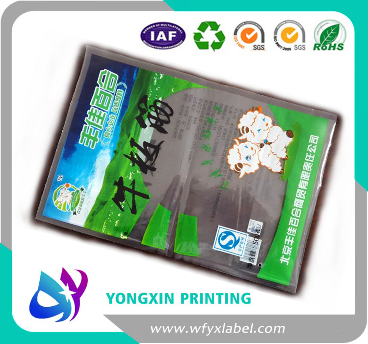 high quality printing  pet /pvc hot strips bags