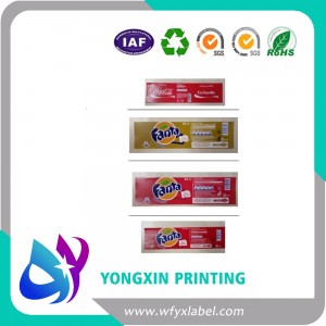 food packing label , self adhesive label , coated paper , glossy paper ,cmyk ,customized