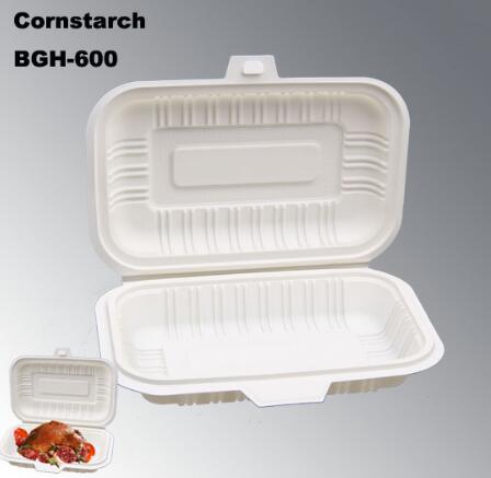 China Made Take Away Lunch Box Bgh-600 Eco-Friendly Biodegradable Fast Food Container