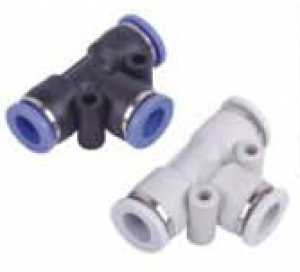 China supplier pneumatic plastic push in PUT union Tee air connector China supplier pneumatic plastic push in PUT union Tee air connector
