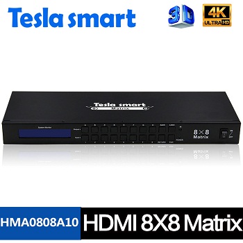 4K 8 In 8 Out HDMI Matrix 8x8 with IR Remote Control