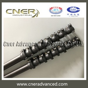 Carbon fibre telescopic pole for camera mast pole