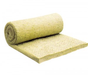 Thermal insulation fireproof basalt mineral rock wool roll/ felt/ blanket with wire mesh