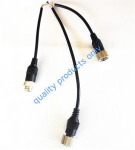 5M 10M 20M 30M Backup Camera Cable , 6 Pin Mini Din Extension Cable