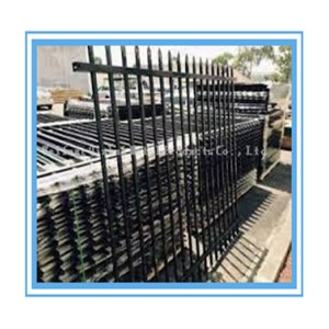 spear top steel tube fence panel design