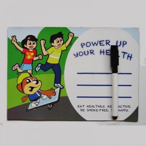 Custom cow designs printing magnetic whiteboard for refrigerator magnet memo board