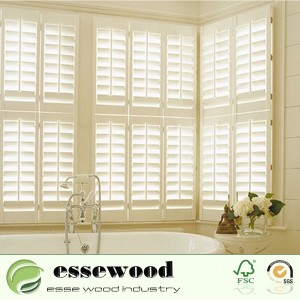 Decorative PVC Foam Plantation Corner Window Shutter