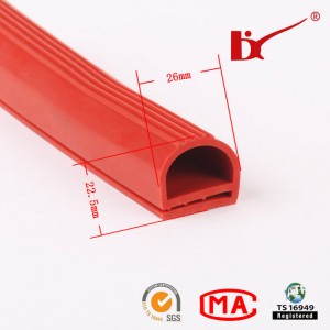 Custom Flexible Silicone EPDM Rubber Strip for Glass Door