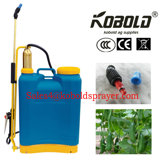 16L Knapsack Manual Sprayer, Brass Pump, Metal Base Sprayer