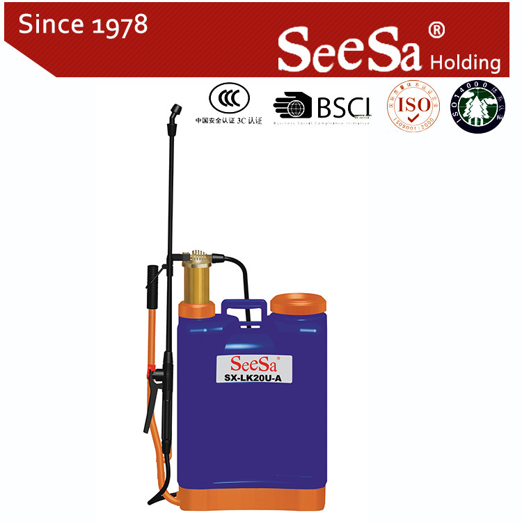 20L Knapsack/Backpack Manual Hand Pressure Brass Cylinder Sprayer (SX-LK20U-A)